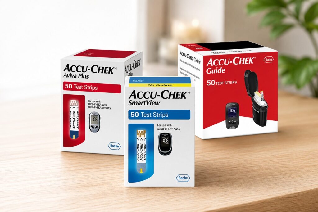 Unopened Accu-Chek test strips ready to sell safely online for cash