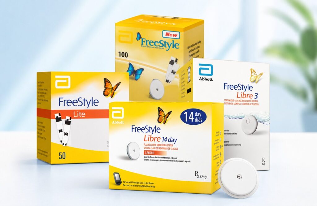 Unopened Freestyle Libre sensors prepared for online sale